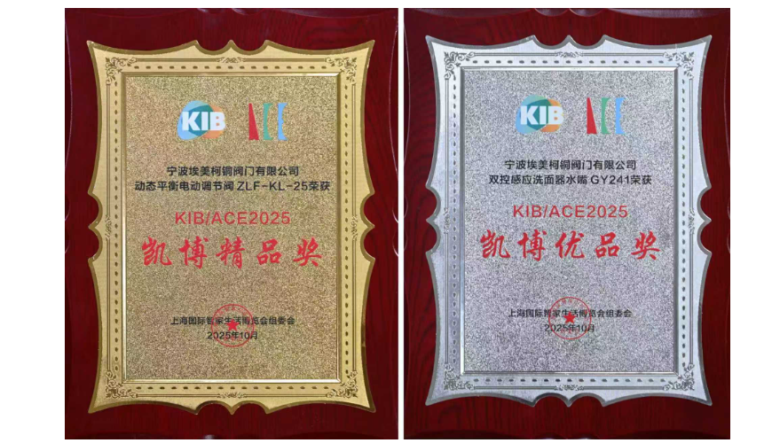 埃美柯閥門獲獎圖片